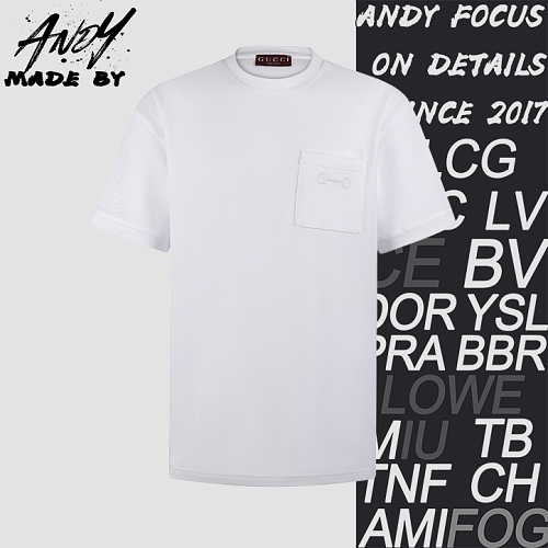 Crew Neck Embroidered Piqué Cotton Short-Sleeve T-ShirtItem ID