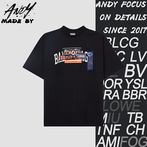 Layered Sticker Print Short Sleeve