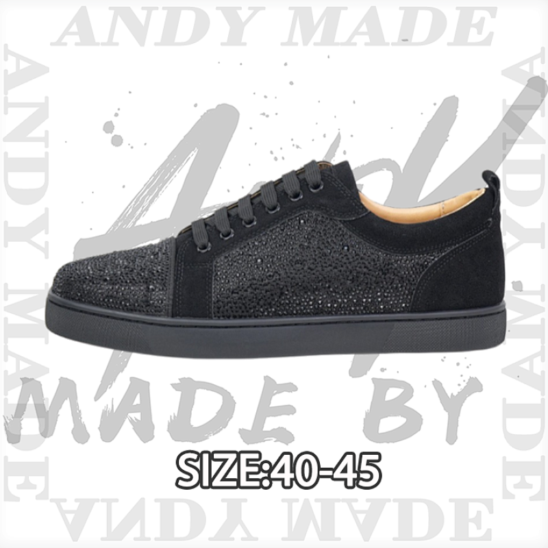 Rhinestone-Laced Casual Sneakers