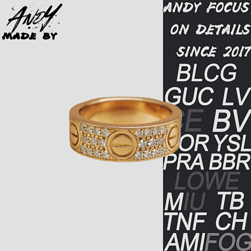 Wide Full Diamond Ring In Gold