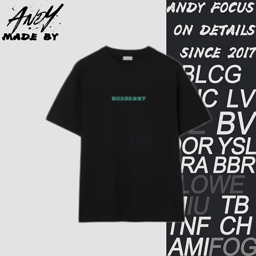 Short-sleeved T-shirt With Front Lettering And Back Horse Print - Black