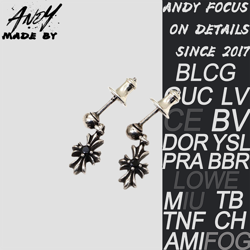 Black Diamond Single-Stick Earrings