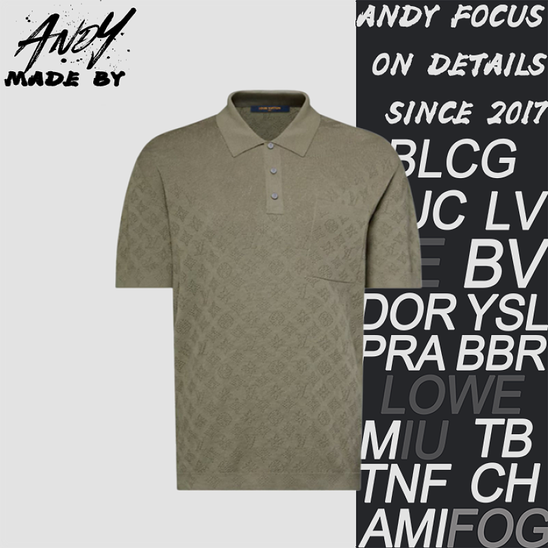 Louis Vuitton LV Openwork Pocket Knitted Polo Shirt