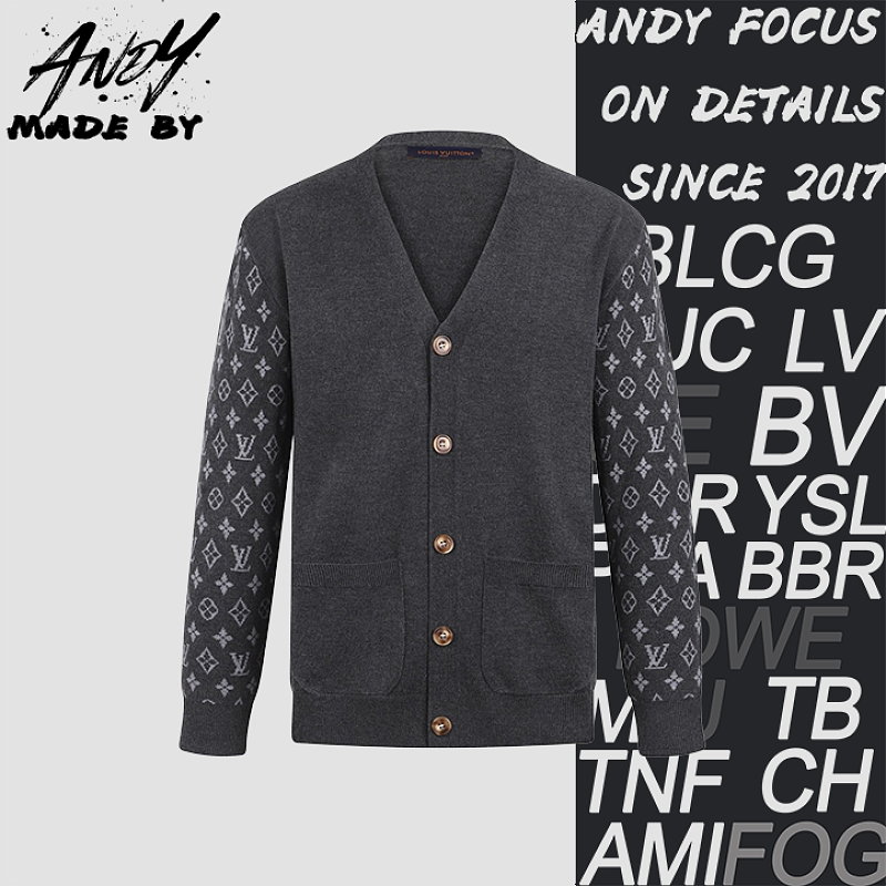 Louis Vuitton Monogram Cashmere Blend Knit Cardigan
