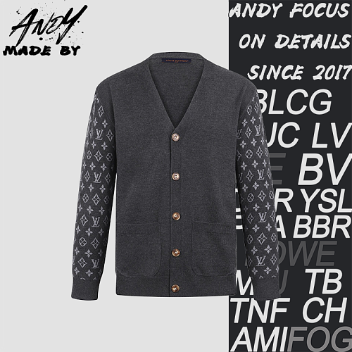 Louis Vuitton Monogram Cashmere Blend Knit Cardigan