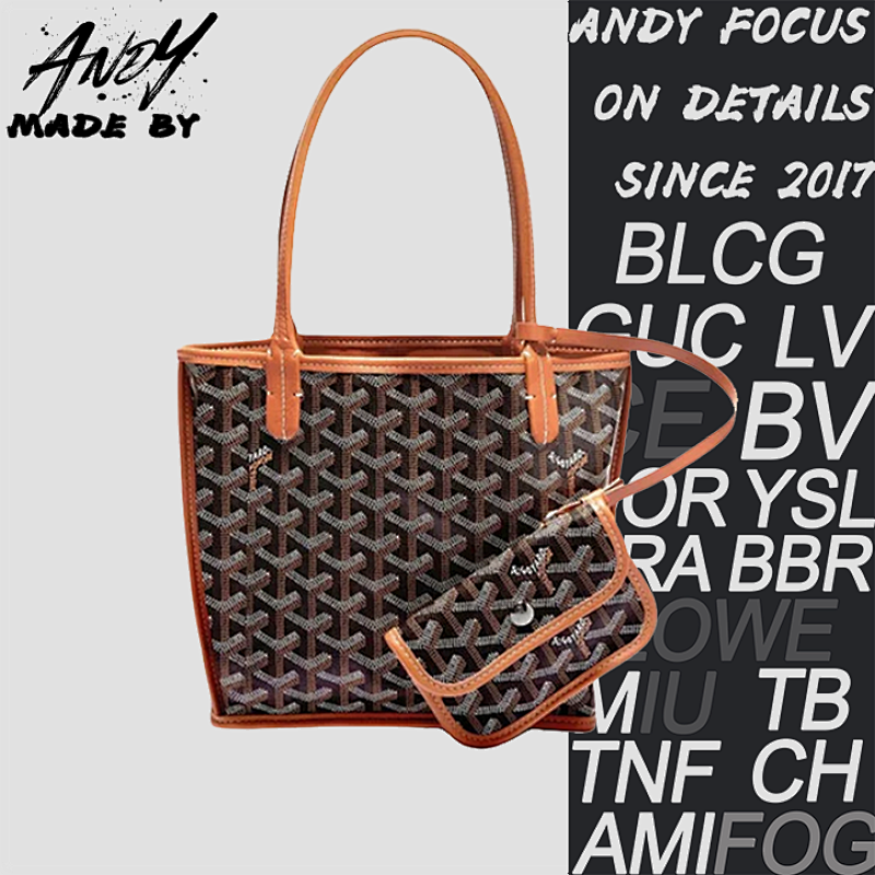 Louis Vuitton Goyard Double-faced Calfskin Tote Bag Brown