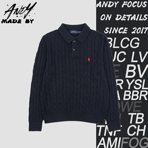 Twist Pattern Polo Long Sleeve