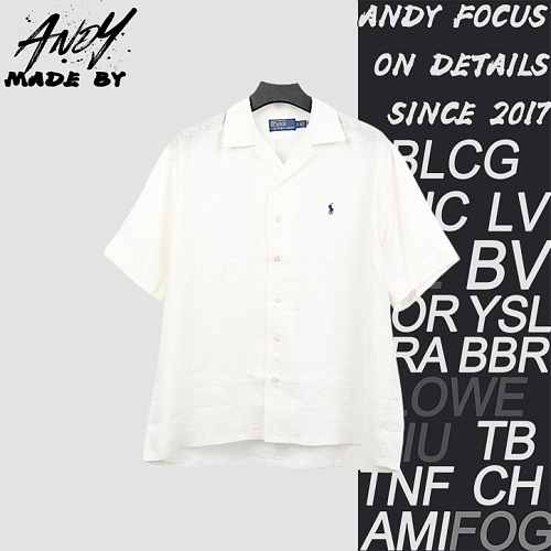 Off-White Polo Horse Embroidered Linen Short-sleeved ShirtItem ID
