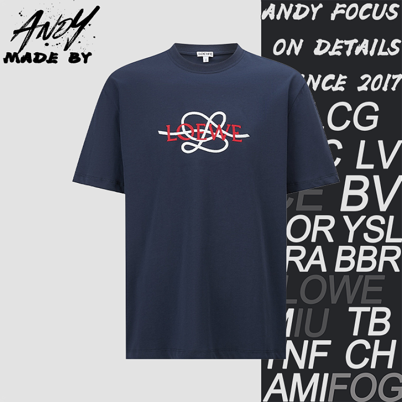 Loewe Embroidered Logo Short-Sleeve T-Shirt