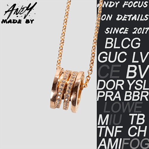 Bulgari Spring Diamond Necklace Rose Gold