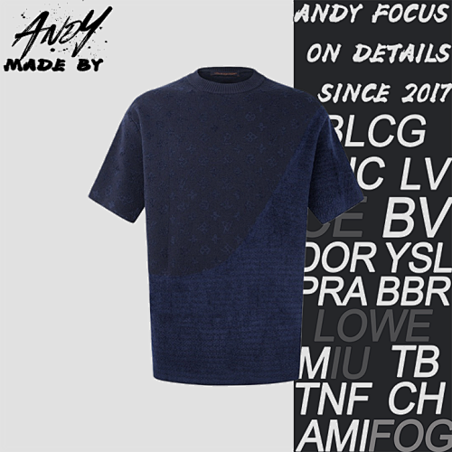 Louis Vuitton Jacquard Short-Sleeved Crew Neck T-Shirt