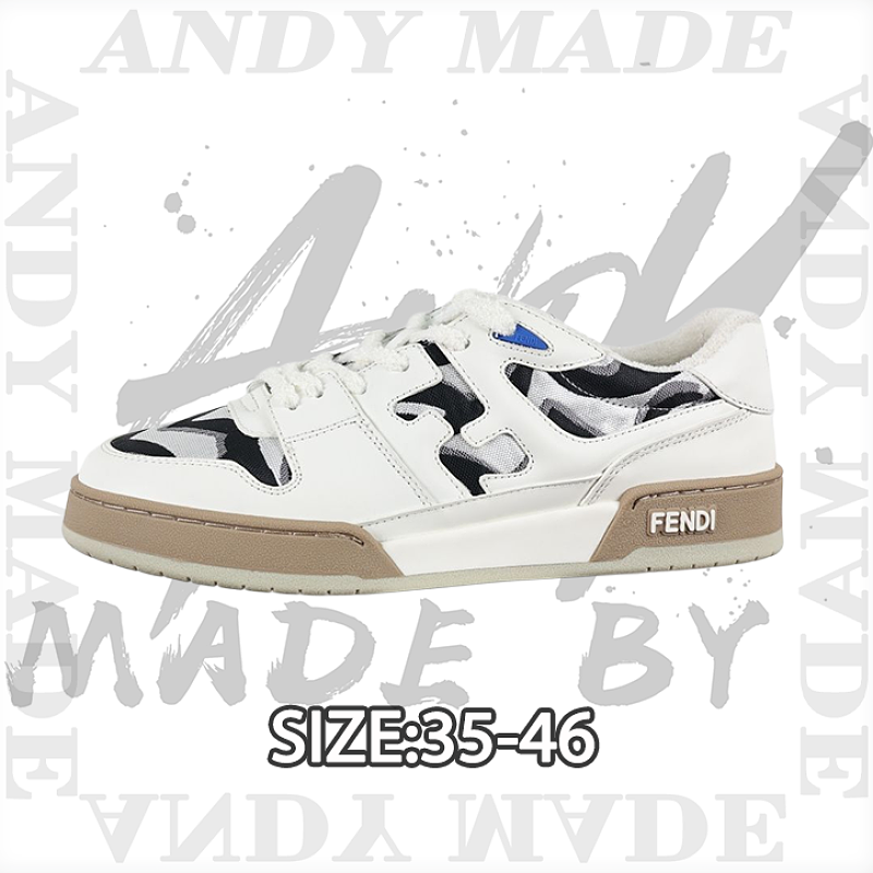 Fendi Fashion Sneakers Tiger Year Limited Edition Cow White