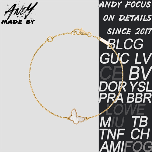 Vca White Bay Butterfly Bracelet