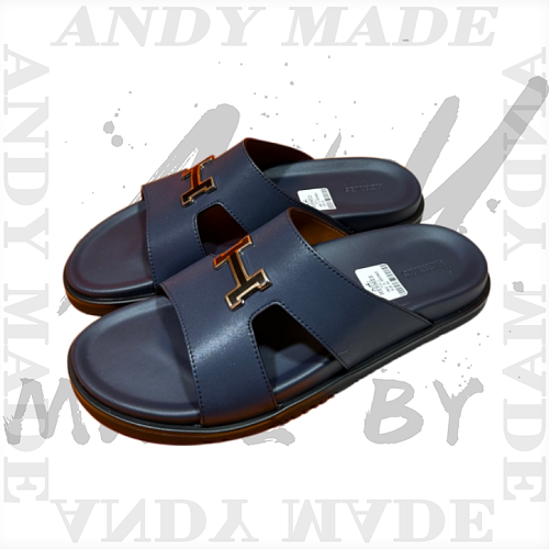 Hermès Oran Cowhide H-shaped Slippers