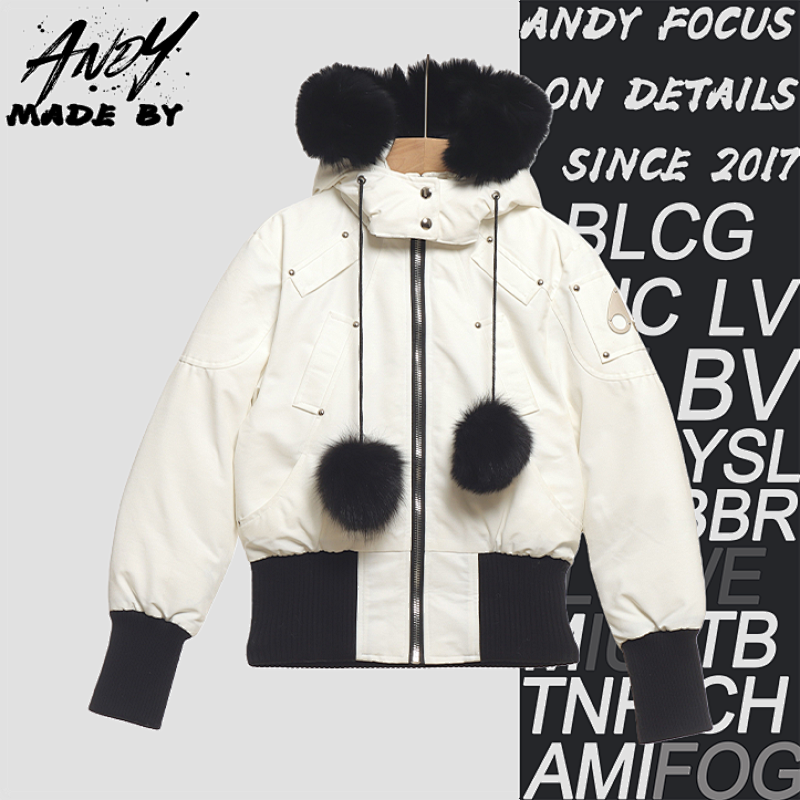 Off-White Silver Scissors 03 Short Classic Down Jacket