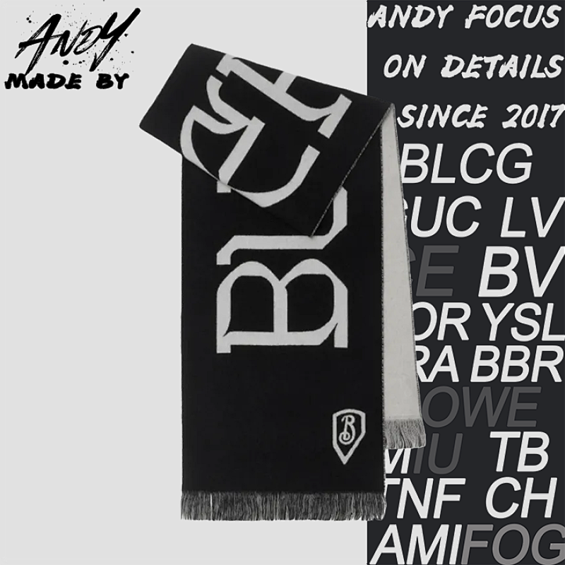 Burberry Double-sided Logo Cashmere Scarf