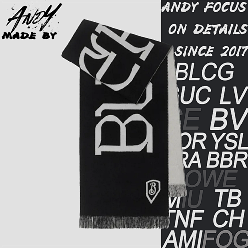 Burberry Double-sided Logo Cashmere Scarf