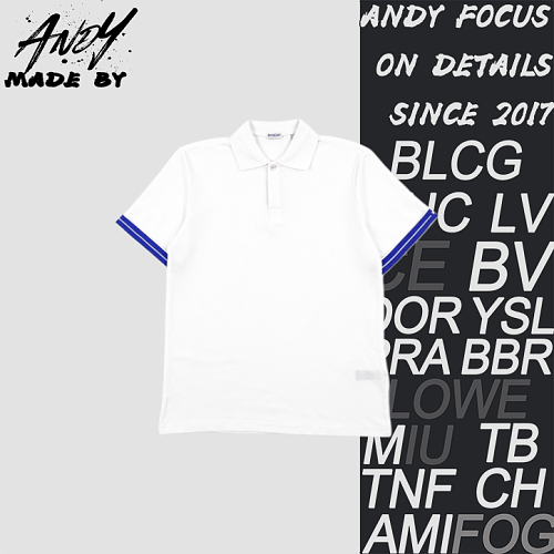 Bbr Polo Short-sleeved Shirt With Striped Horse Pattern Cuffs