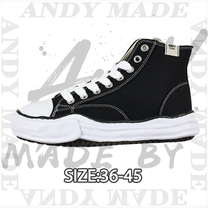 High-Top Fully Vulcanized Melt Shoes Black