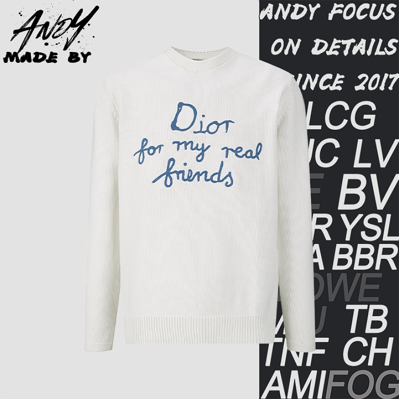 Dior Friends Embroidered Knit Pullover