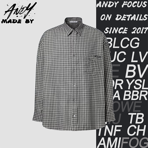 Plaid Wide-fit Shirt