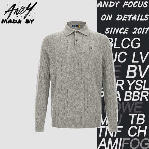 Twist Pattern Polo Long Sleeve