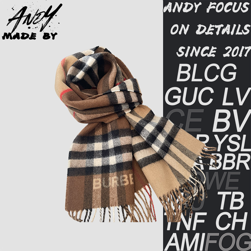 Burberry Colorblock Cashmere Scarf