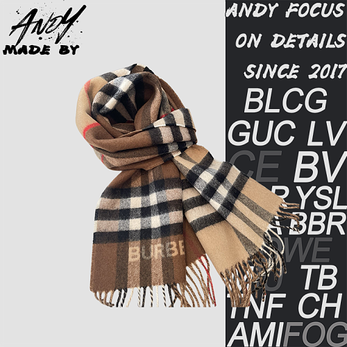 Burberry Colorblock Cashmere Scarf