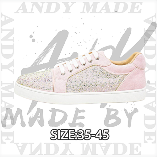 Rhinestone-Laced Casual Sneakers