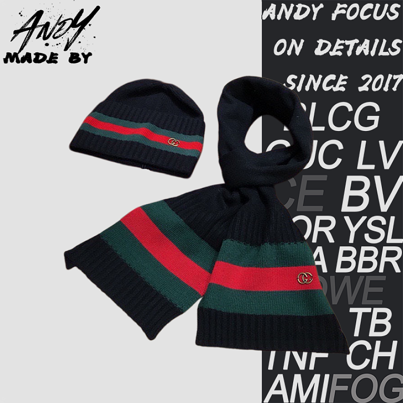 Gucci Scarf And Hat Set