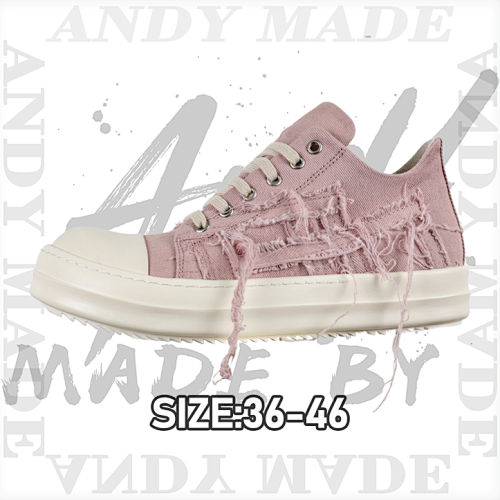 Rick Owens 57 RO Pink Destroyed Fabric
