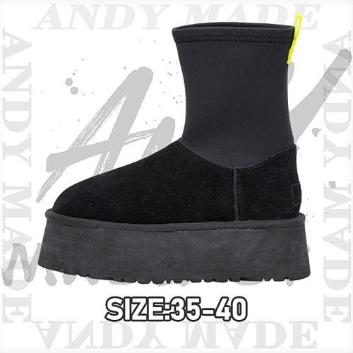 Pencil Boots With 5cm Thick Sole