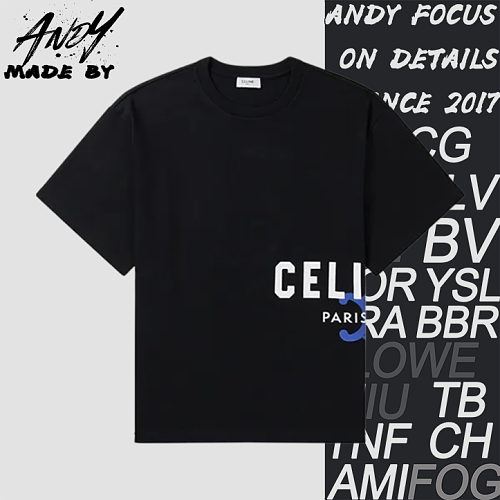 Black Printed Short-sleeved Shirt