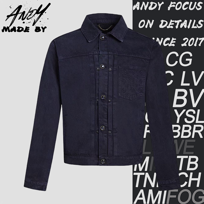 42 Garment-dyed Denim Trucker Jacket