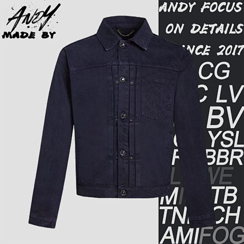 42 Garment-dyed Denim Trucker Jacket