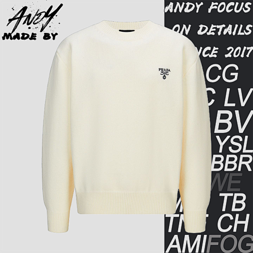 Embroidered Logo Wool Knit Pullover