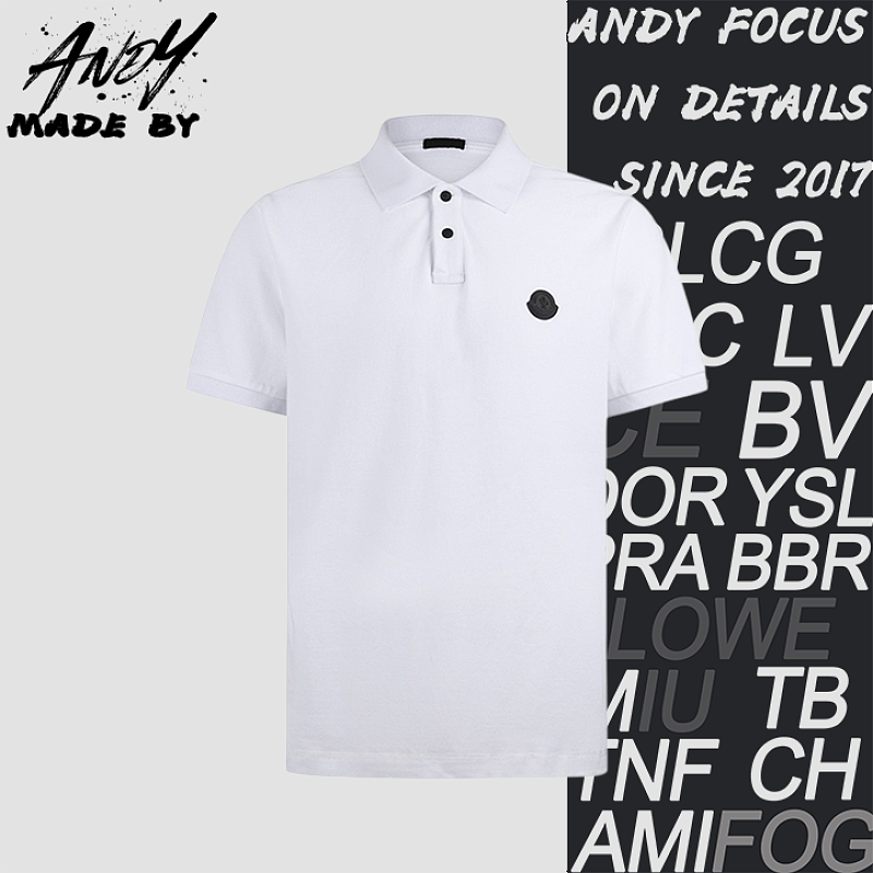 Moncler Logo Patch Cotton Piqué Polo Shirt