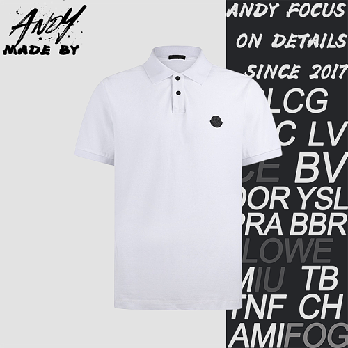 Moncler Logo Patch Cotton Piqué Polo Shirt