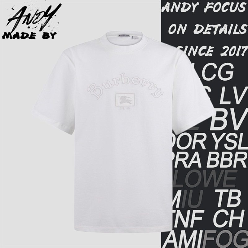 Burberry Gothic Logo Cotton Short-sleeved T-shirt