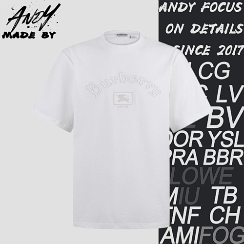 Burberry Gothic Logo Cotton Short-sleeved T-shirt