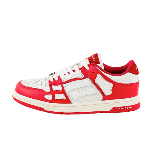Amiri A Miri Skeleton Board Shoes White And Red