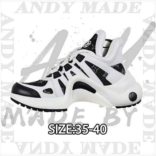 Louis Vuitton Shock-absorbing Mesh Sports Bow Retro Dad Sneakers