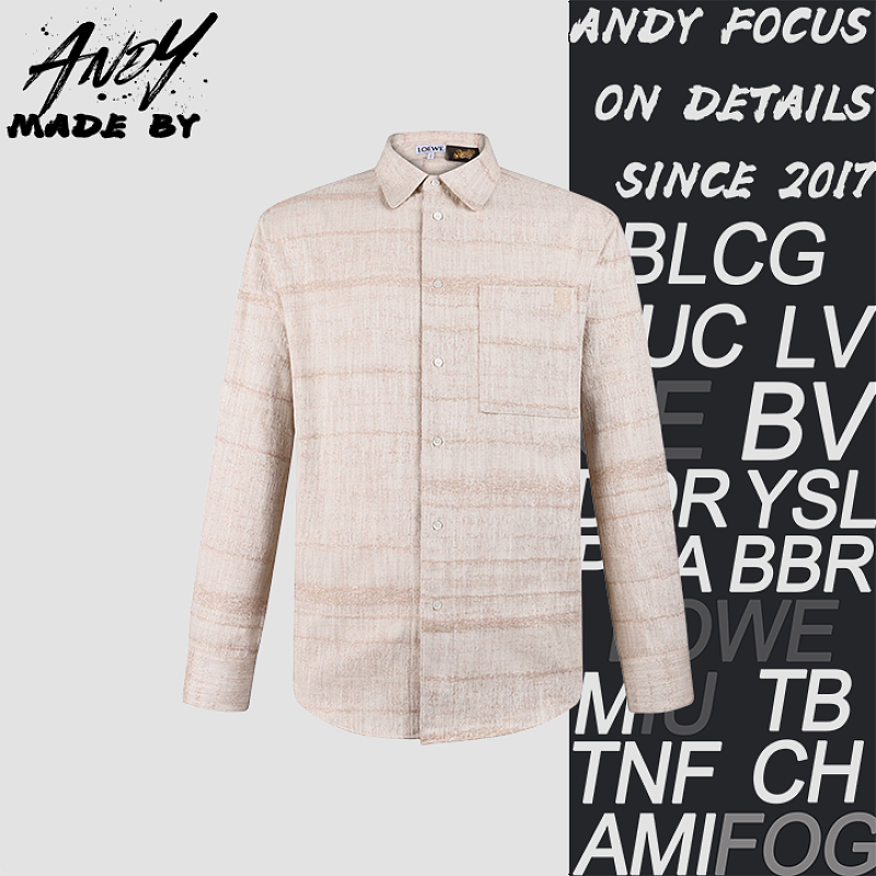 Textured Jacquard Embroidered Denim Shirt