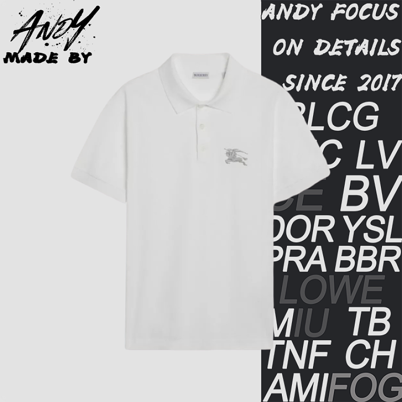 Bbr Little War Horse Embroidered Short-Sleeve Polo White