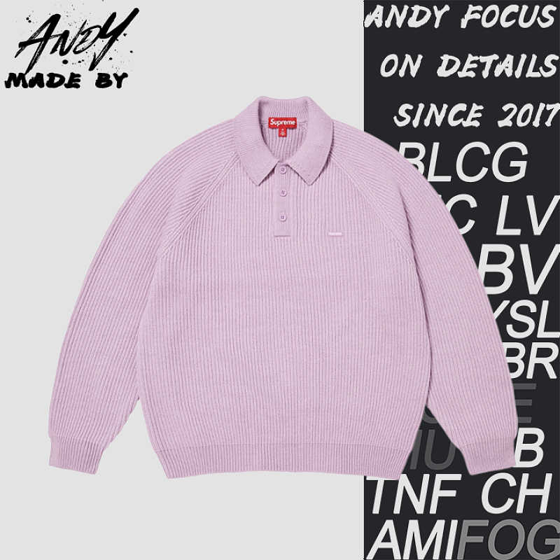 Supreme Embroidered Logo Knit Long Sleeve