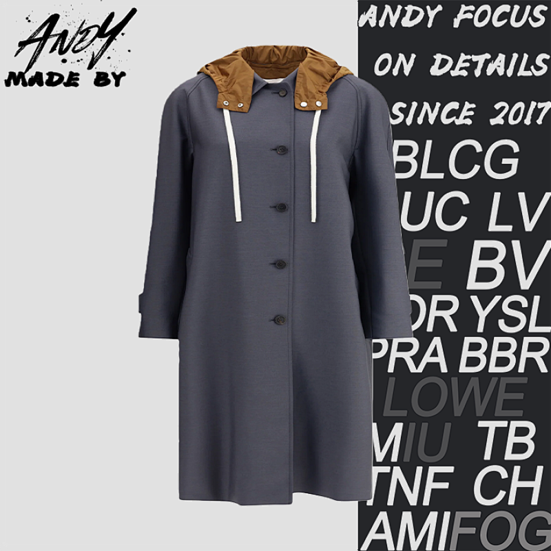 Double-layer Mohair Trench Coat