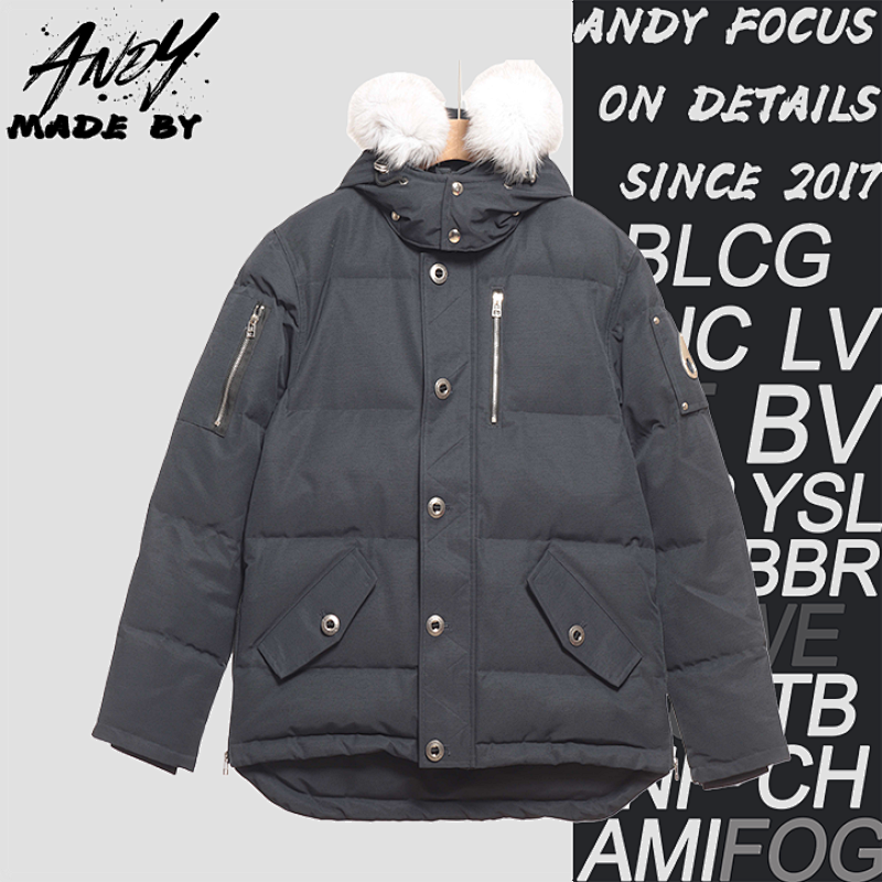 Off-White Silver Scissors 06 Men's Classic Down Jacket