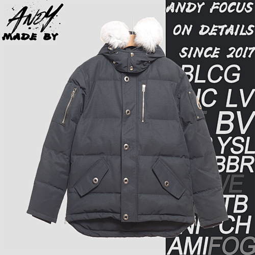Off-White Silver Scissors 06 Men's Classic Down Jacket