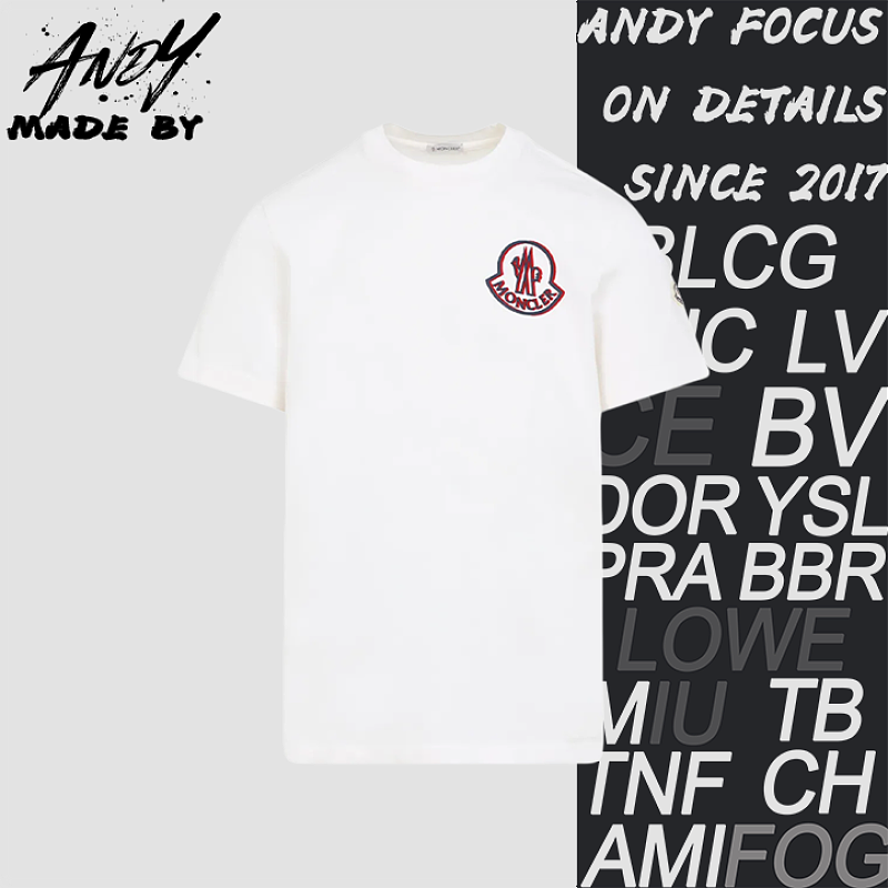 Hooded Crew Neck Logo Short Sleeve