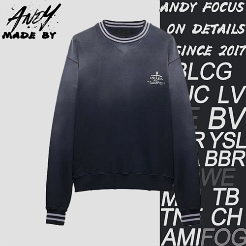 Washed Printed Distressed Sweatshirt